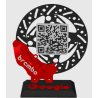 Suporte publicitário com QR code
