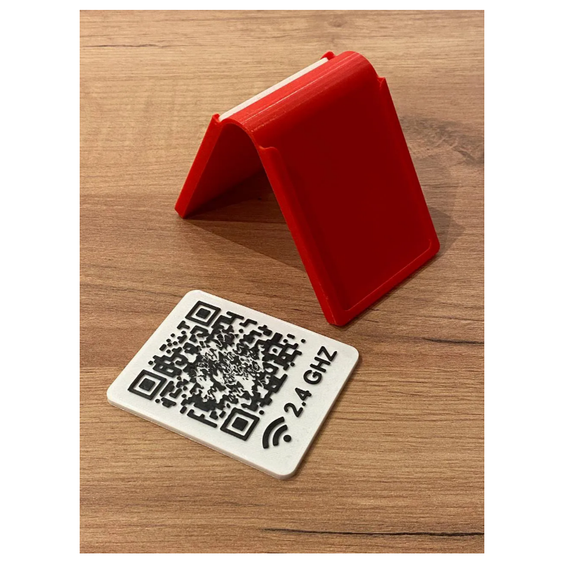 Porta-cartões de mesa para QR Codes e informações diversas Porta-cartões de mesa para QR Codes e informações diversas